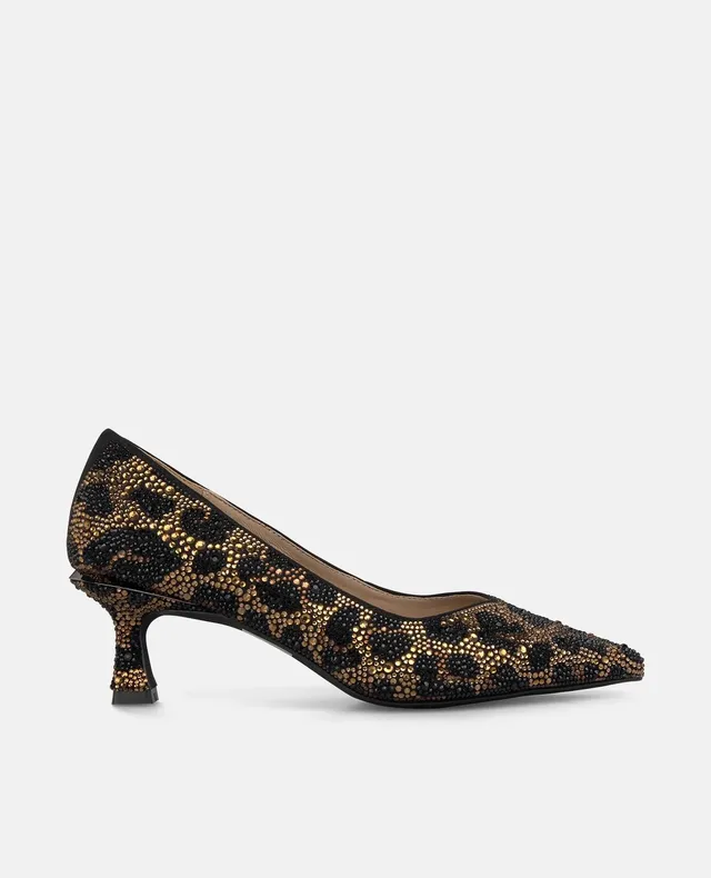 alma-en-pena-pumps-print-strass-6-2-cm-spitz-schwarz image 1