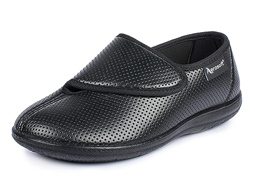 aerosoft-damen-klett-halbschuh-stretch-15 image 2