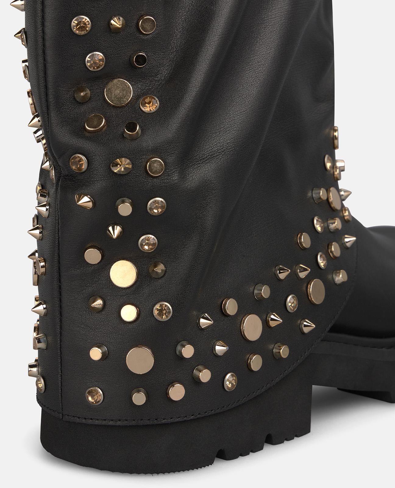 alma-en-pena-military-napa-boots-schn-rstiefel-schwarz-nieten image 4