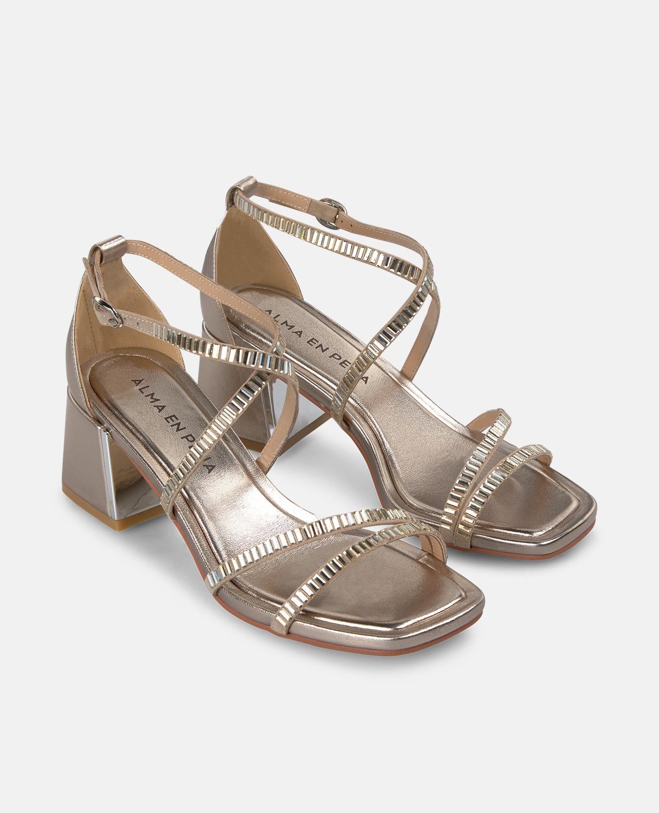 alma-en-pena-crystal-straps-heel-sandal-sandale-mit-blockabsatz-6-cm-in-bronze image 2