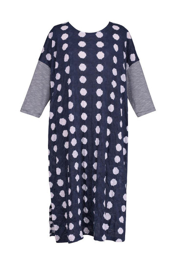 alembika-duet-crinkle-tunika-kleid-navy image 5
