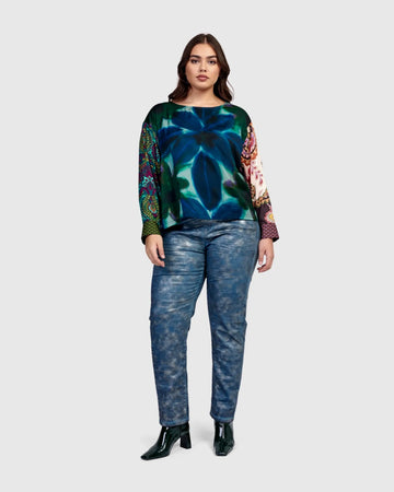 alembika-iconic-stretch-jeans-blau-washed image 3