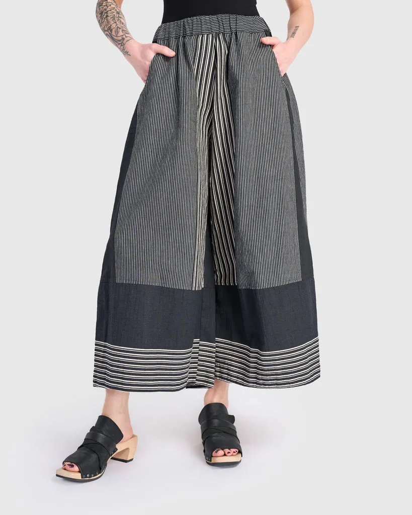 alembika-urban-marisol-wide-leg-pant-slate-stripes-weite-cropped-hose image 1