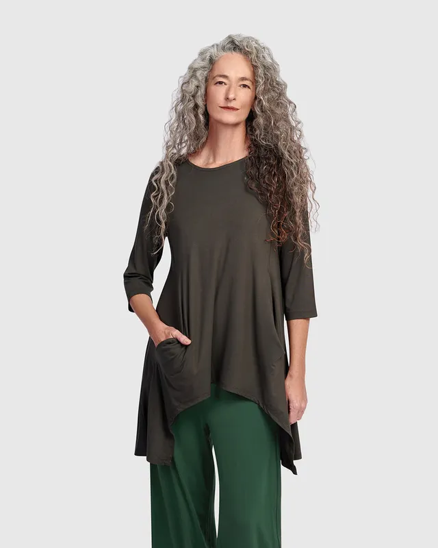 alembika-essential-cutout-tunika-khaki image 1