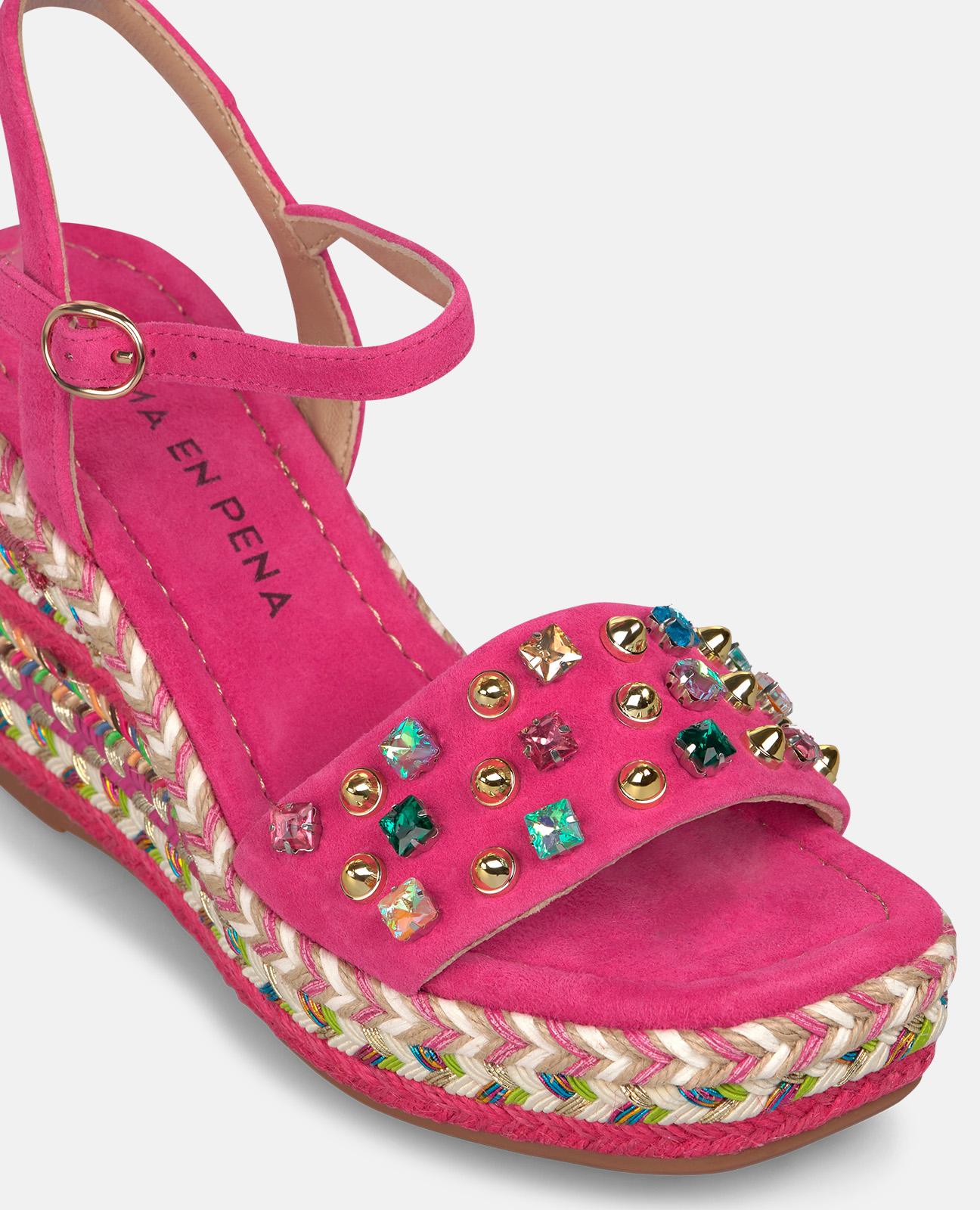 alma-en-pena-63038-esparto-keilsandale-fuchsia-9-5-cm-strass image 4