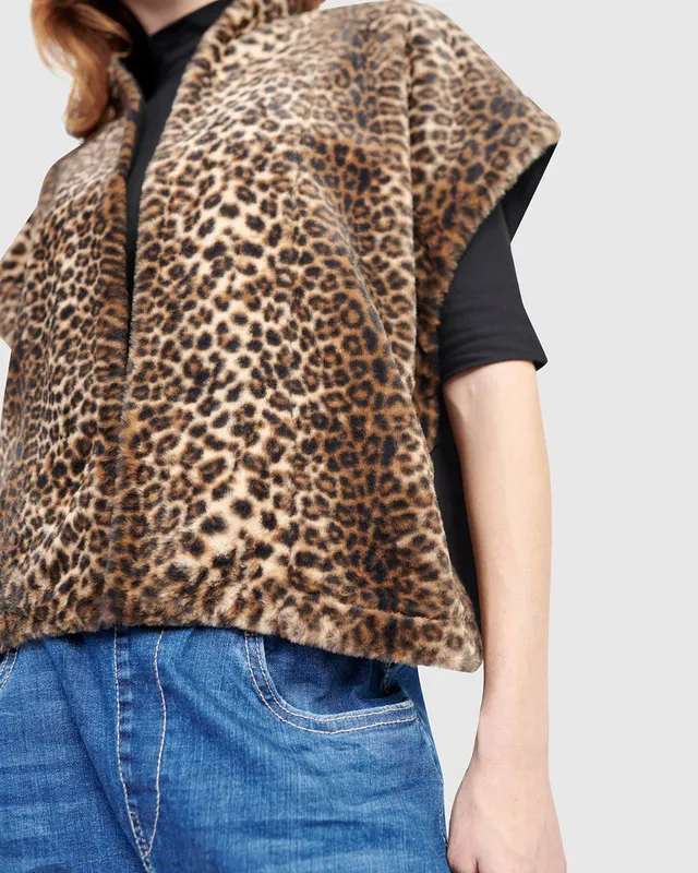 alembika-urban-prowl-weste-leopard-rmellose-damen-weste image 1