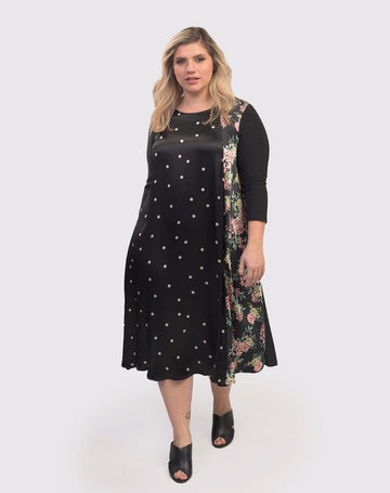 alembika-andi-luxe-satin-dress-dot-a-linien-kleid-mit-taschen image 5