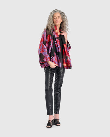 alembika-toshi-cocktailjacke-rot-lila-floral image 2