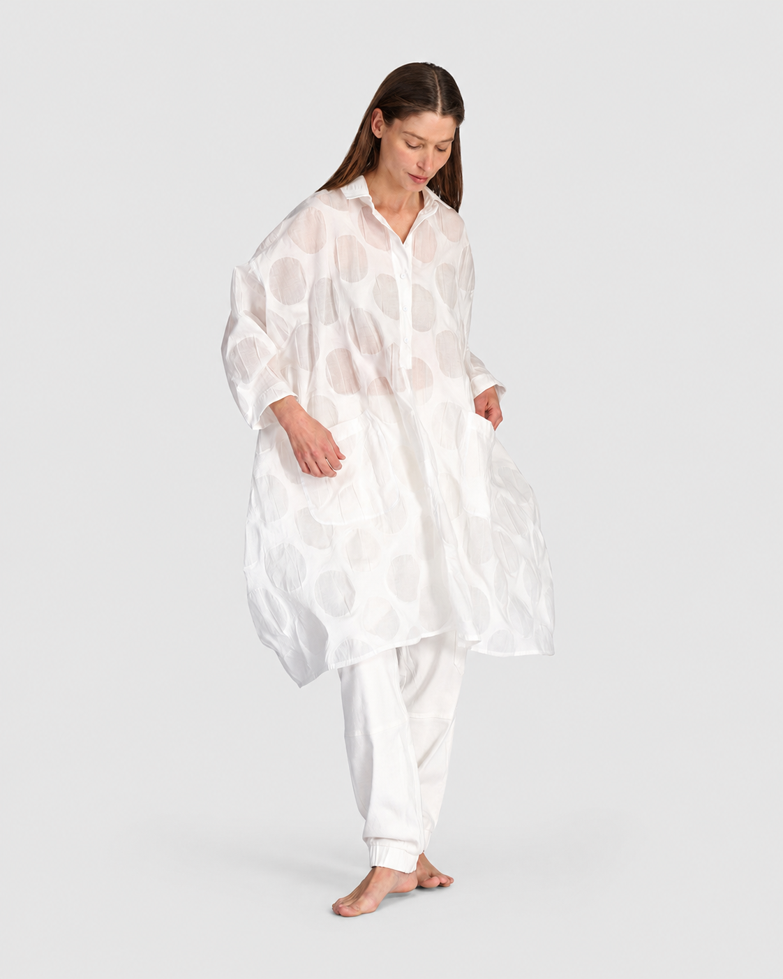 alembika-evanescent-oversized-shirt-sheer-white-bluse image 1