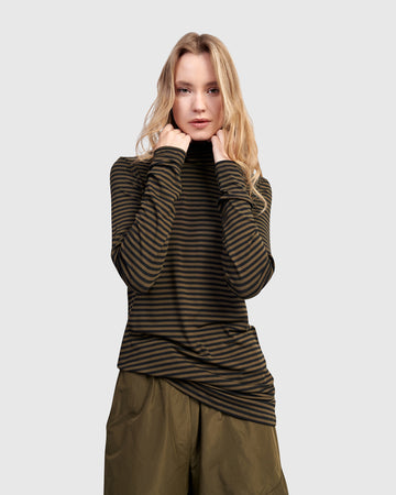 alembika-urban-form-turtleneck-khaki-damen-tunika image 5