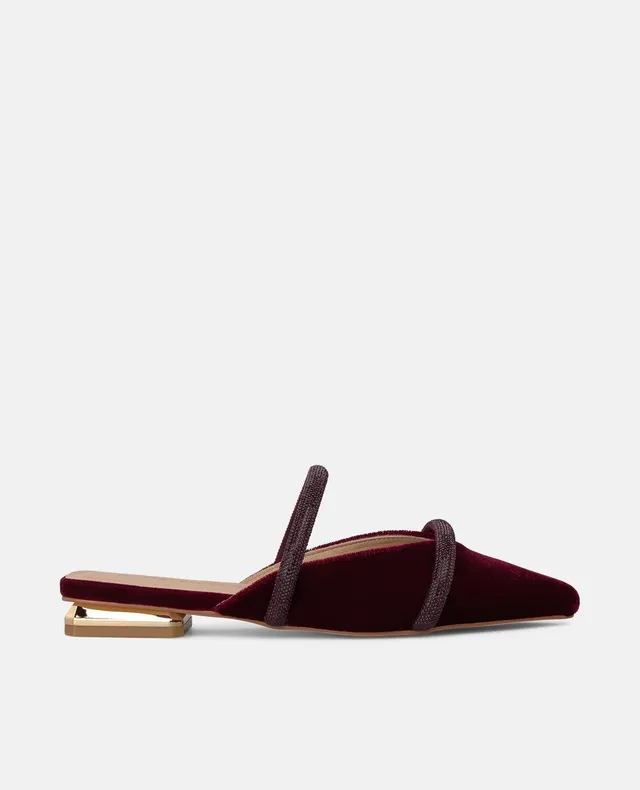 alma-en-pena-open-heel-velvet-mule-damen-pantoletten-bordeaux image 1