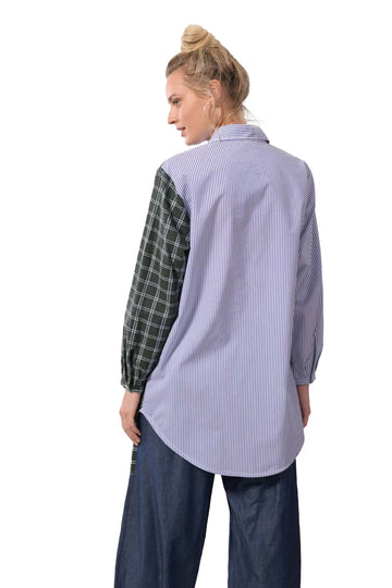 alembika-timeless-tunic-shirt-plaid-baumwoll-tunikahemd image 3