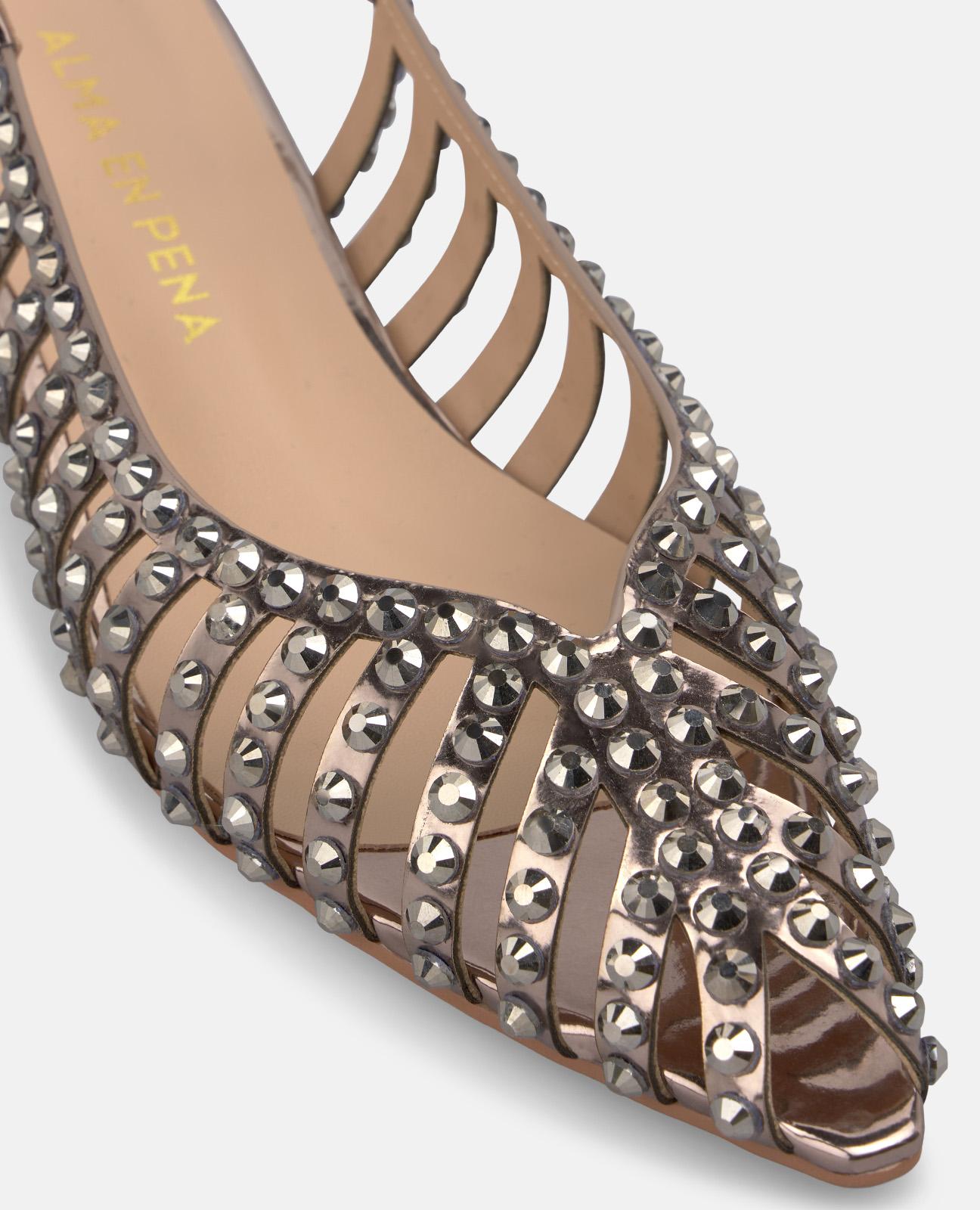 alma-en-pena-shiny-shoe-pumps-mesh-strass-5-cm-silber image 4