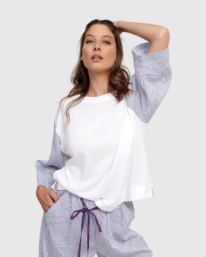 alembika-picnic-pullover-tee-navy image 1