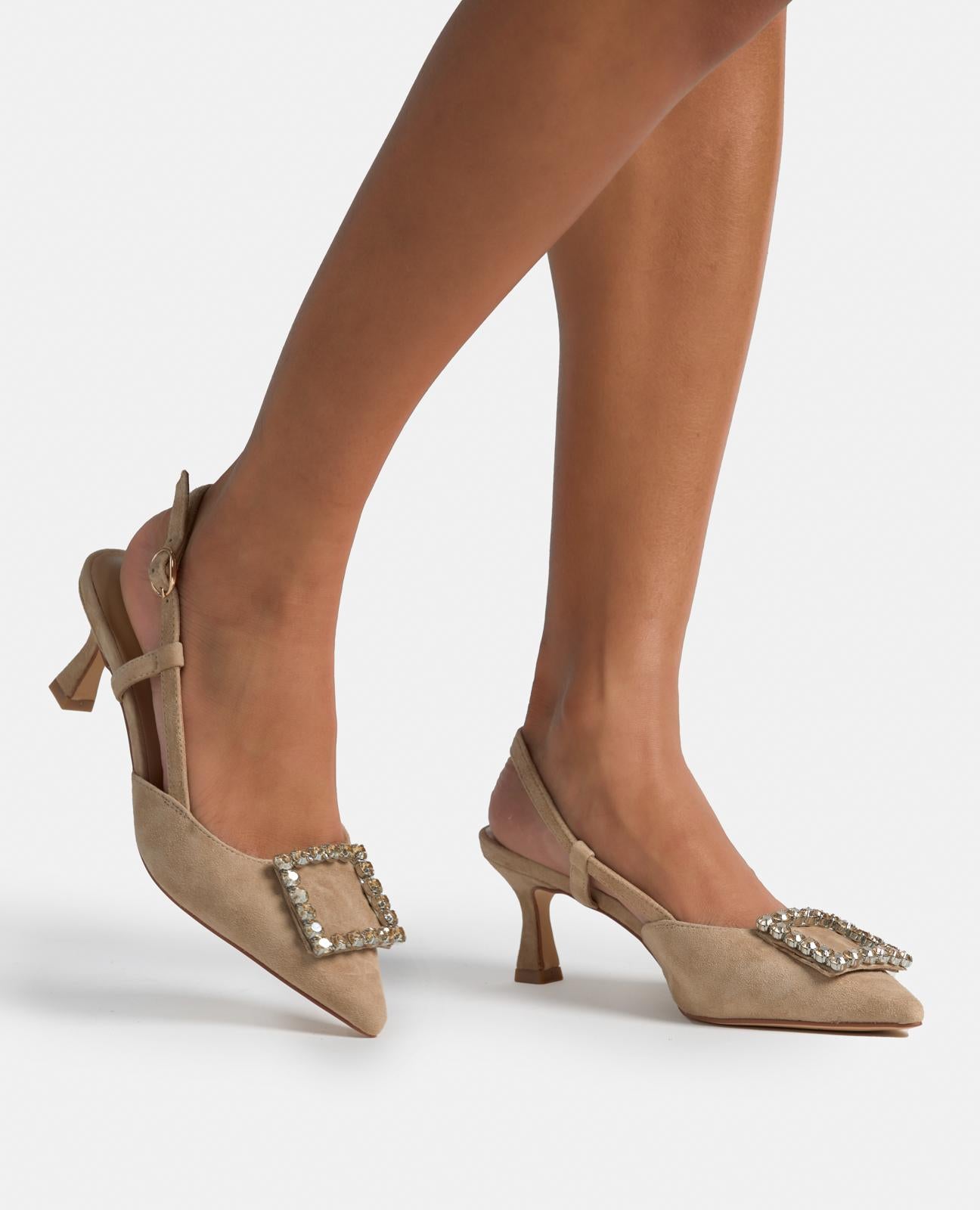 alma-en-pena-slingback-pumps-arena-6-cm-mit-strass-und-schnalle image 6