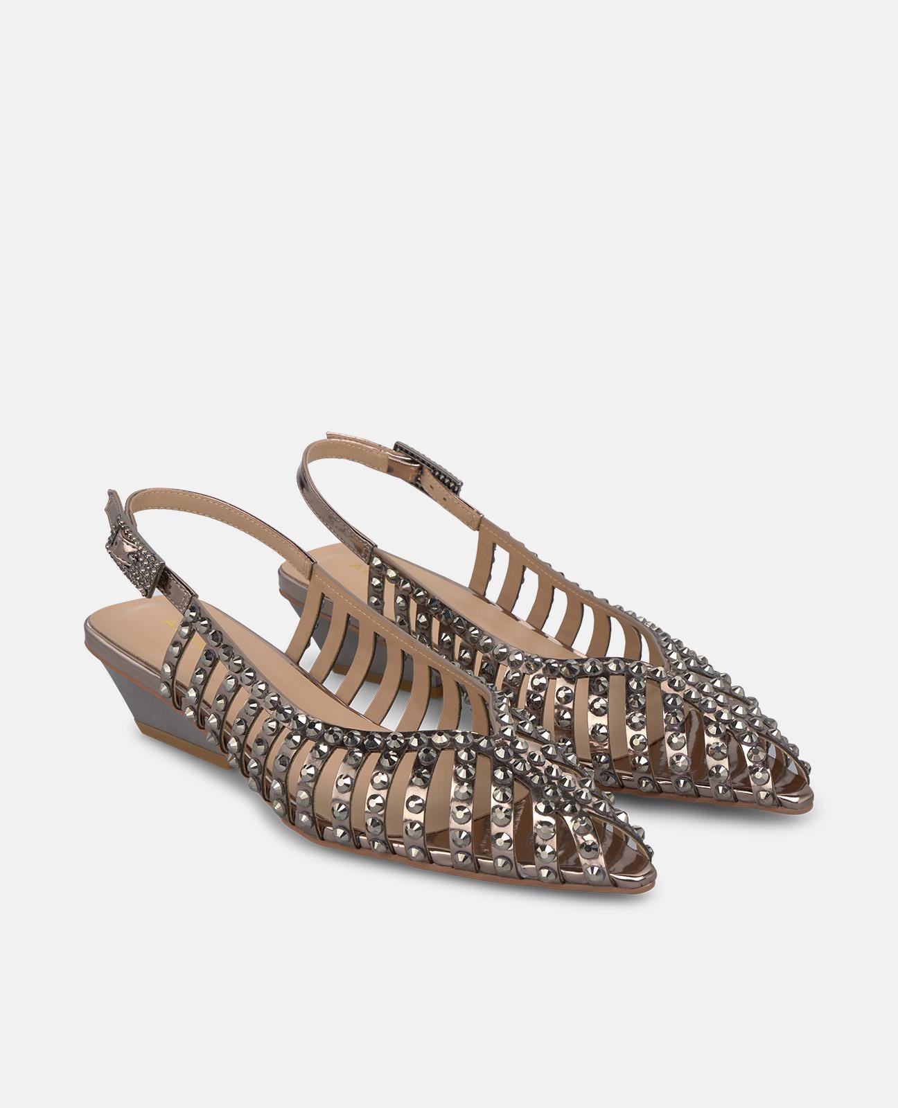 alma-en-pena-shiny-shoe-pumps-mesh-strass-5-cm-silber image 2