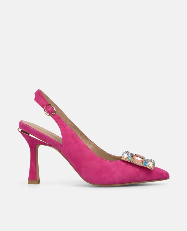 alma-en-pena-slingpumps-mit-schmucksteinschnalle-fuchsia-9-cm image 1