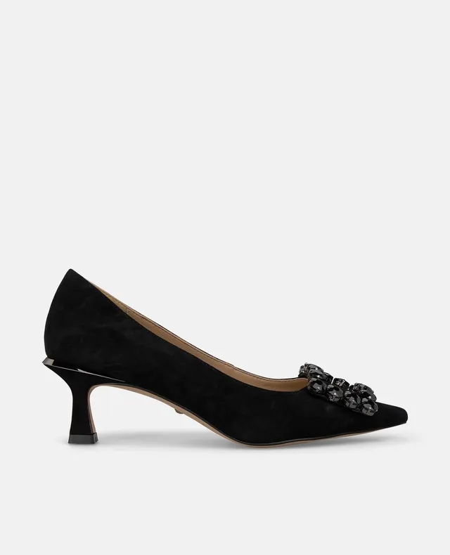 alma-en-pena-alfa-64151-wildleder-pumps-schwarz-mit-schmuck-schnalle image 1
