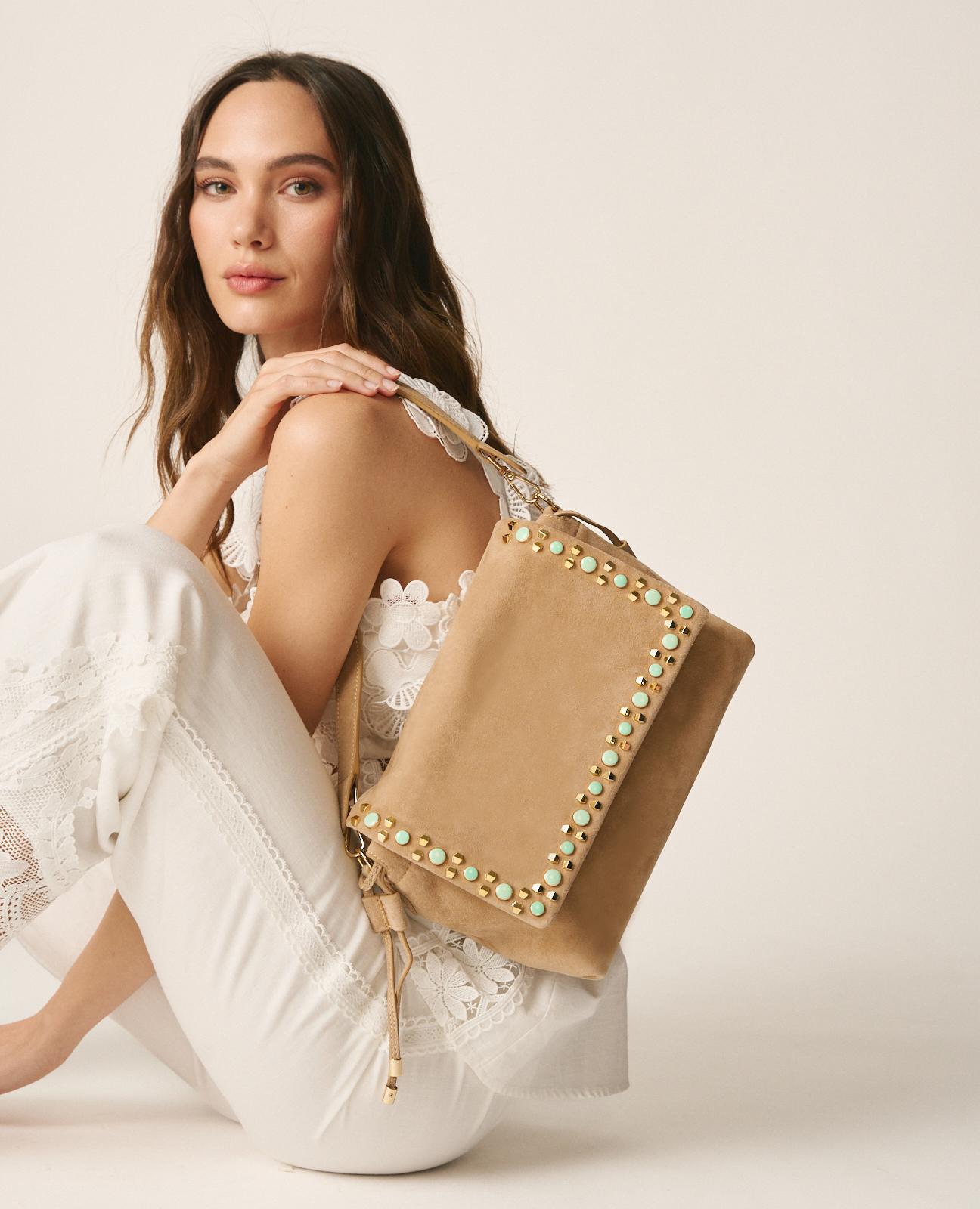 alma-en-pena-alfa-63381-shopper-aus-leder-mit-nieten-arena image 6