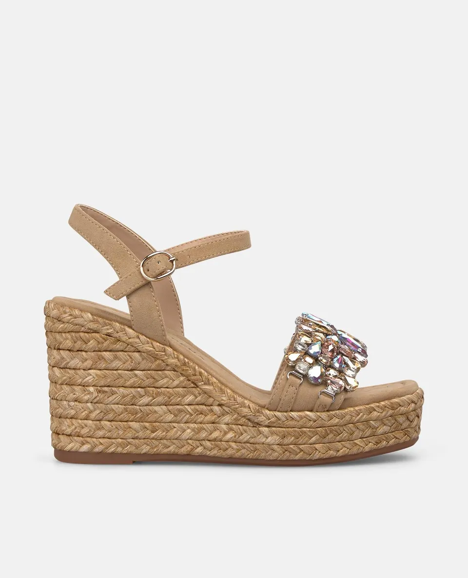 alma-en-pena-espadrille-keilsandale-geflochten-arena-9-cm-keil-mit-blumen-strass image 1