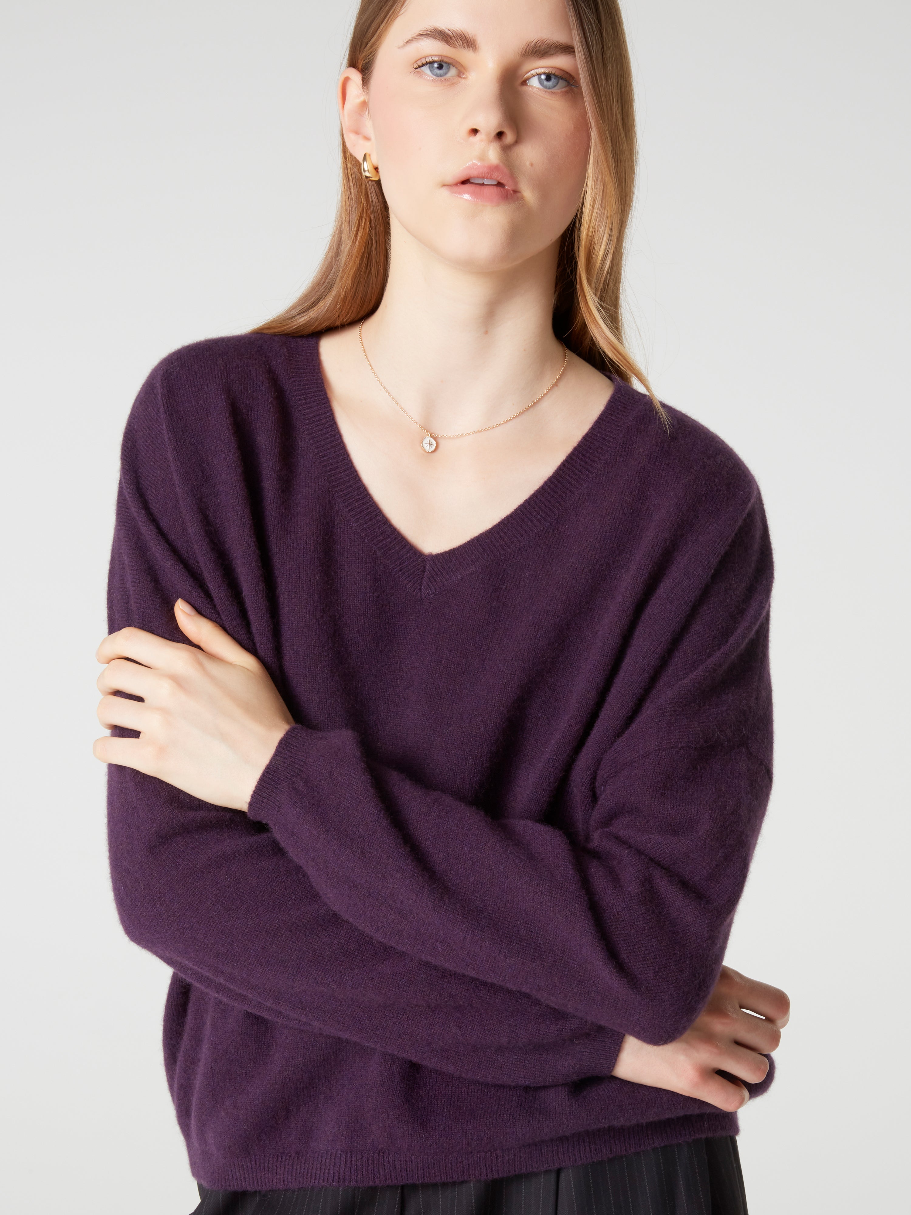 absolut-alicia-pullover-mit-v-ausschnitt-aus-100-kaschmir-iconique image 5