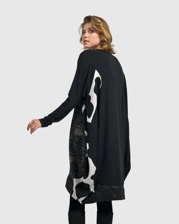 alembika-urban-marta-dress-fog-damen-kokon-kleid-mit-taschen image 2