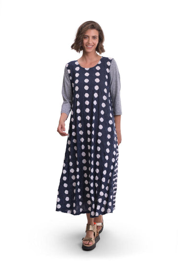 alembika-duet-crinkle-maxikleid-navy image 3