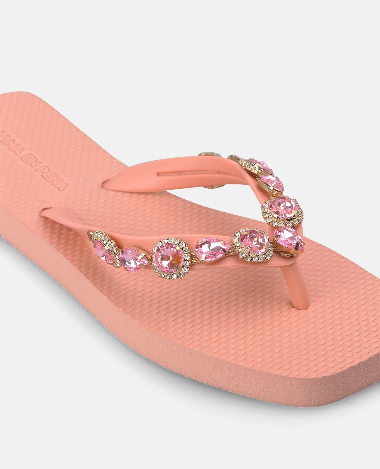 alma-en-pena-t-strap-bathing-sandals-damen-zehentrenner-lachs image 5