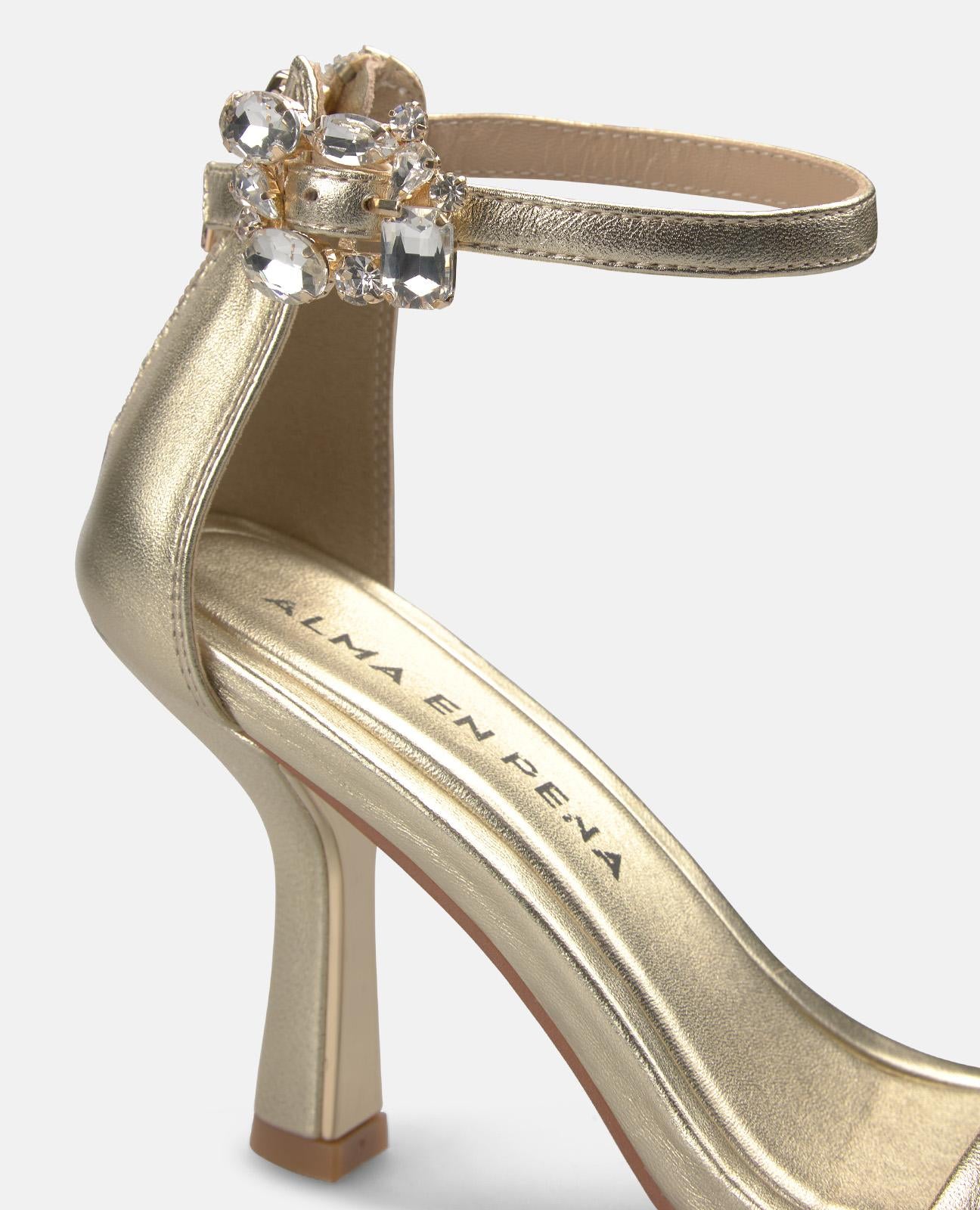 alma-en-pena-metallic-riemen-sandale-gold-9-cm-absatz image 4