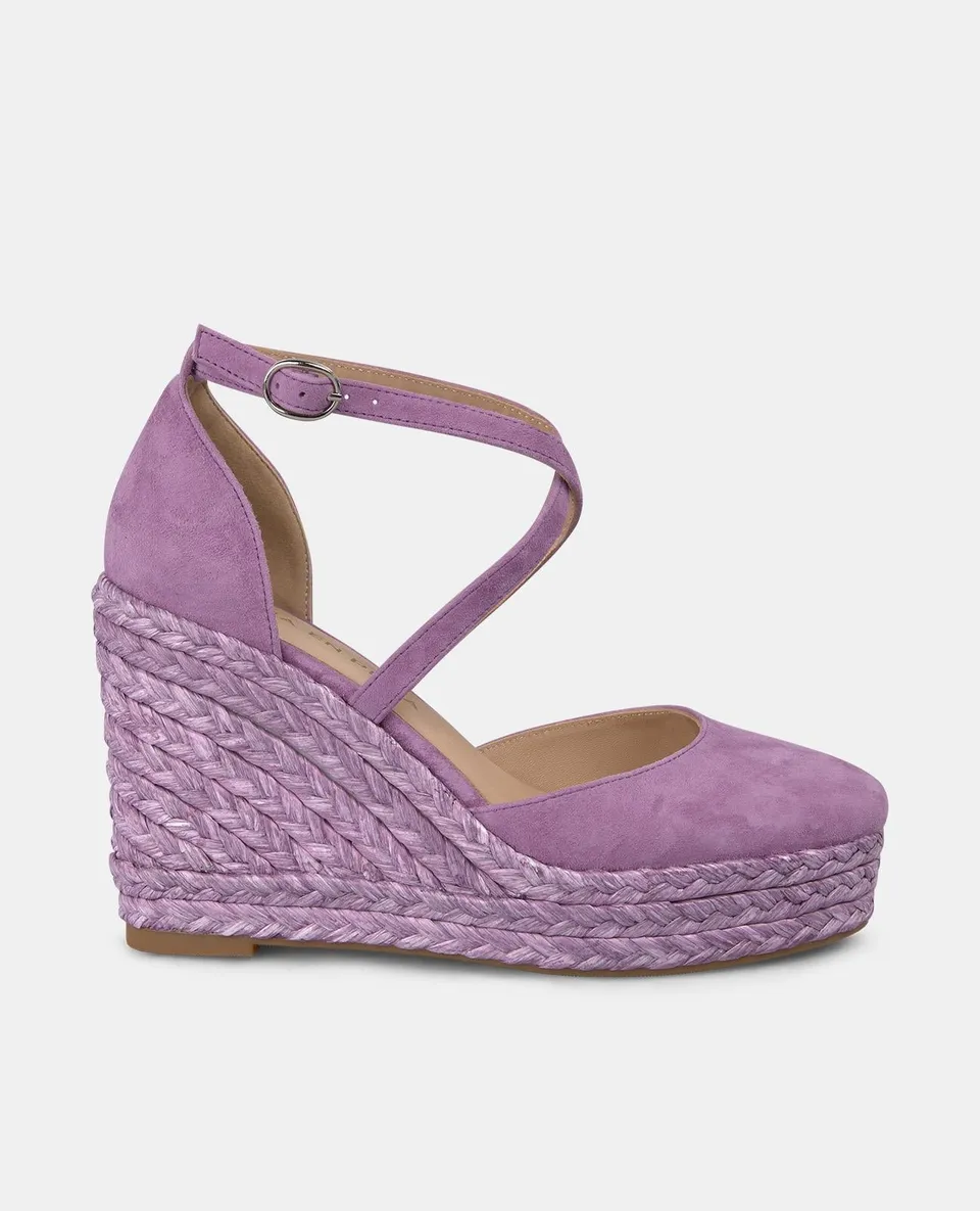 alma-en-pena-high-wedge-keilsandalette-mit-gekreuzten-riemen-8-cm-violett image 1