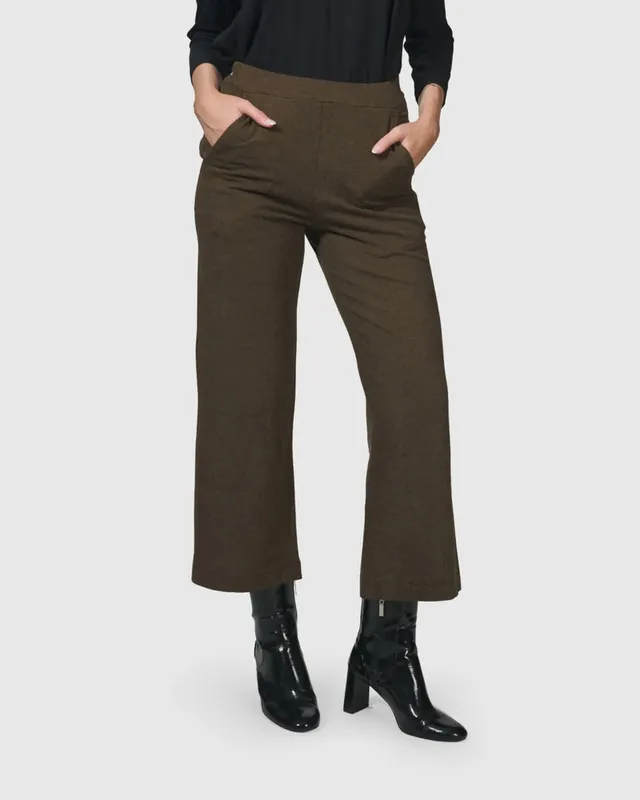 alembika-essential-cropped-hose-braun image 1