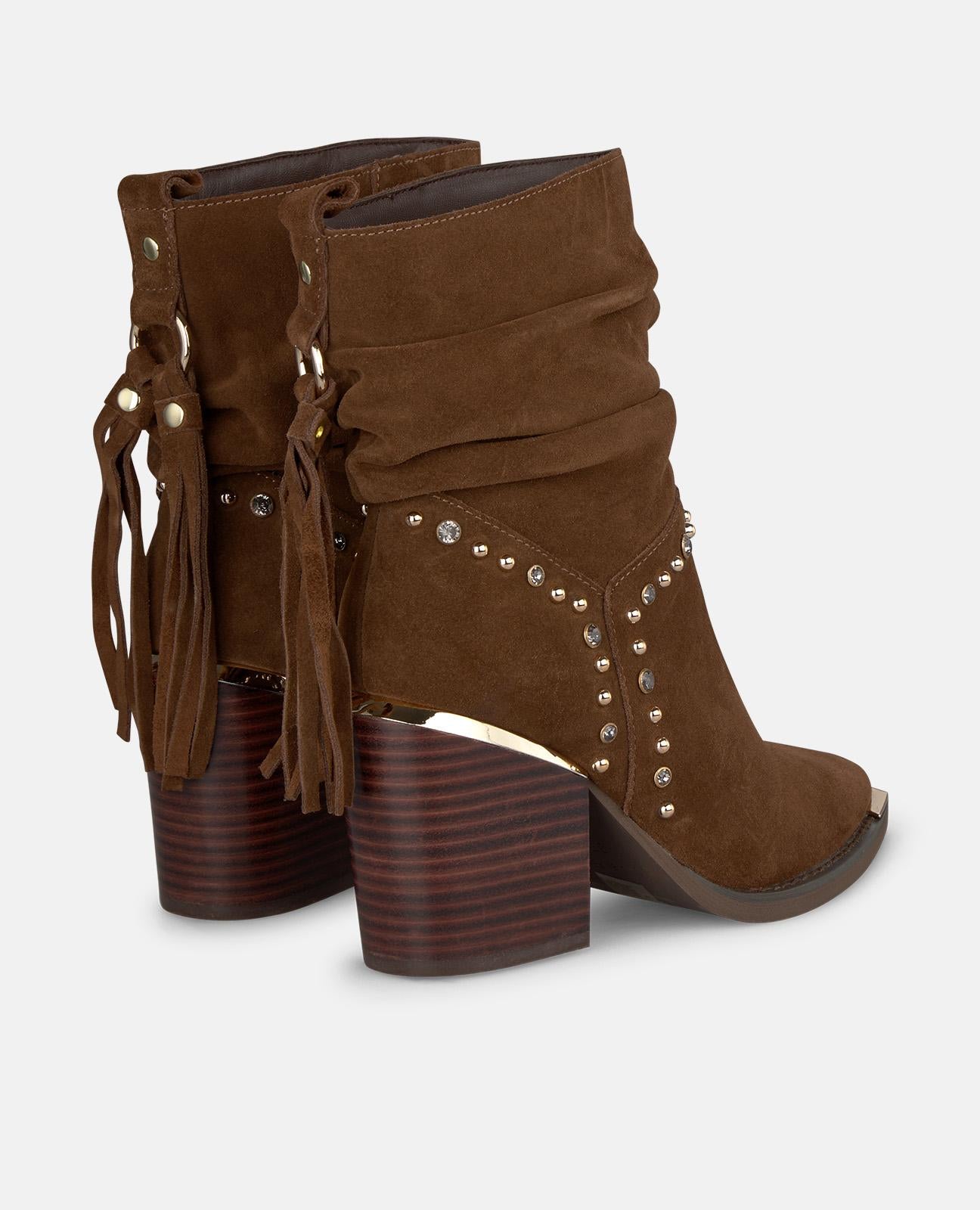 alma-en-pena-tassel-bootie-damen-stiefelette-camel-7-cm image 3