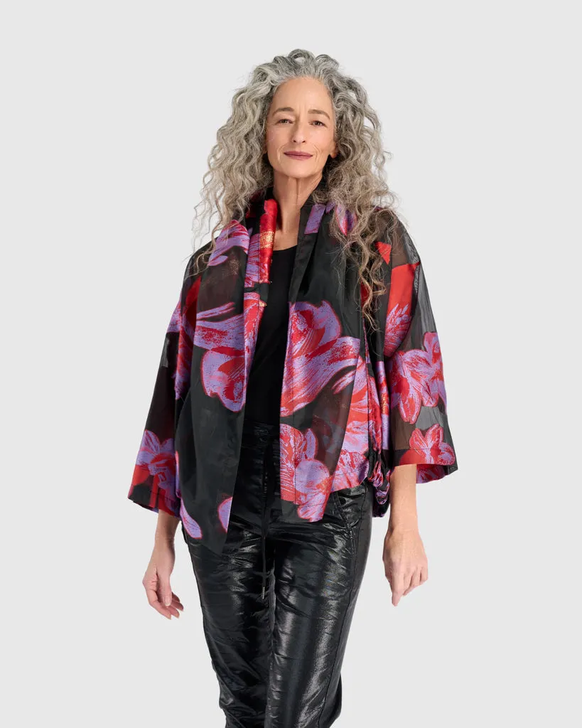 alembika-toshi-cocktailjacke-rot-lila-floral image 1