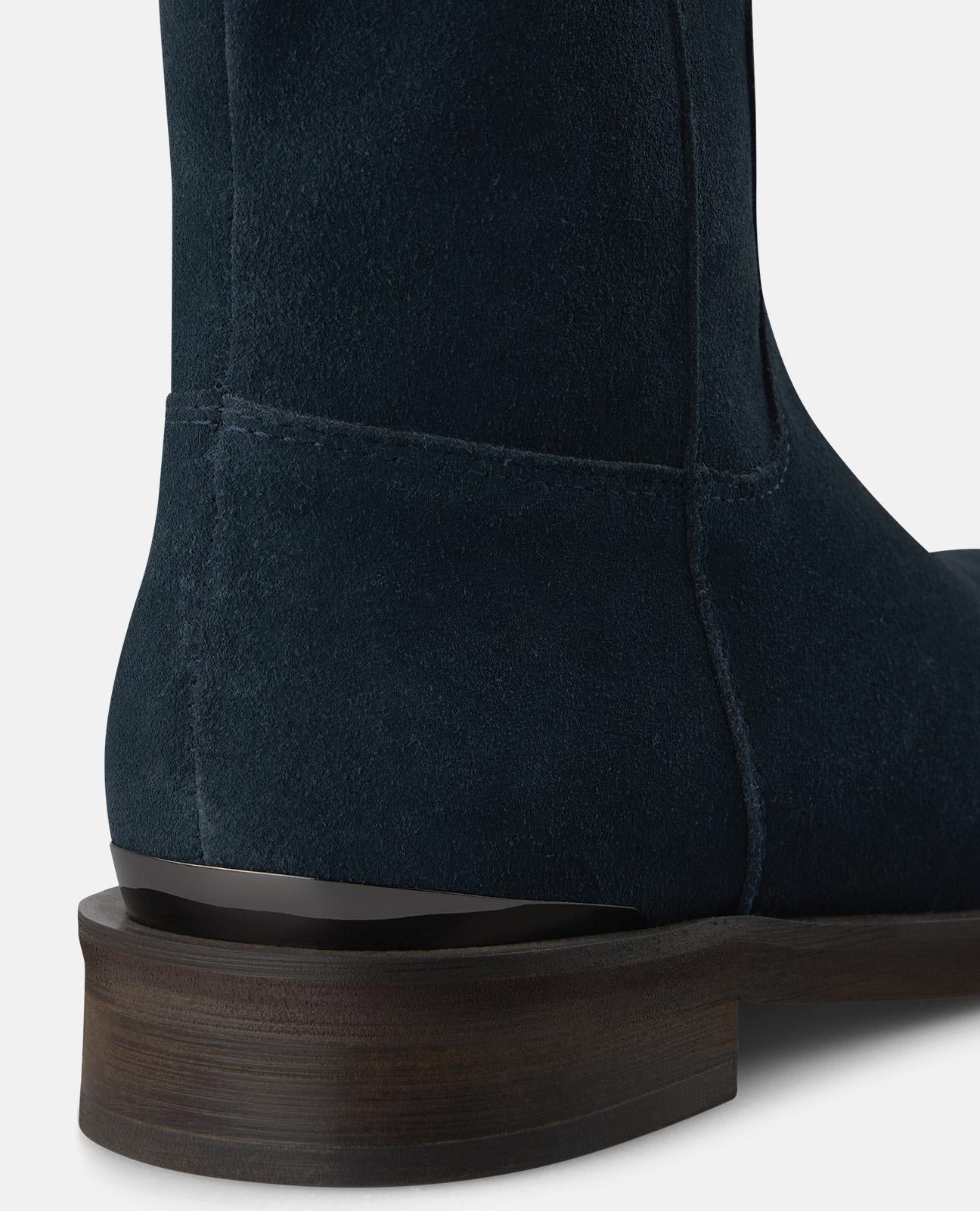 alma-en-pena-stiefel-aus-veloursleder-blau-mit-rei-verschluss-3-cm image 4