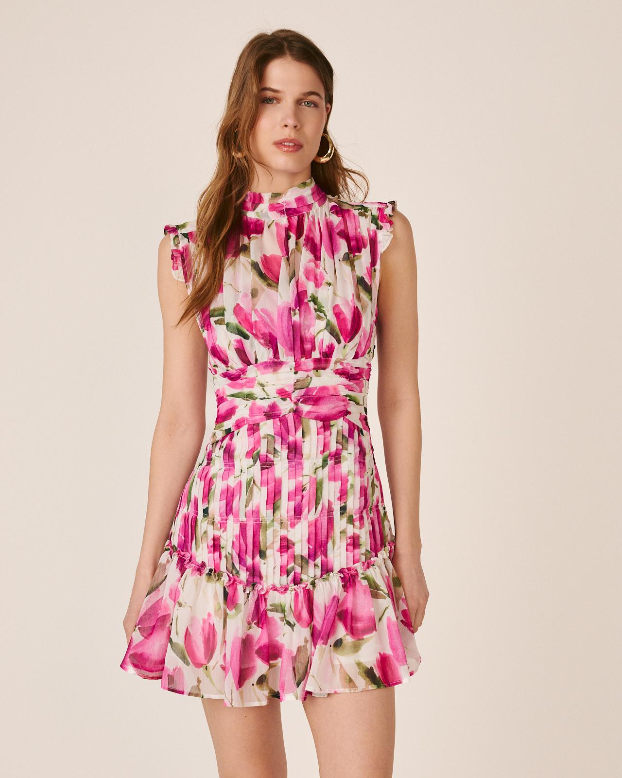 alma-en-pena-high-neck-minikleid-rosa-rmellos image 2