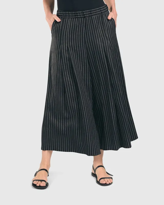 alembika-linea-palazzo-crop-hose-schwarz image 1