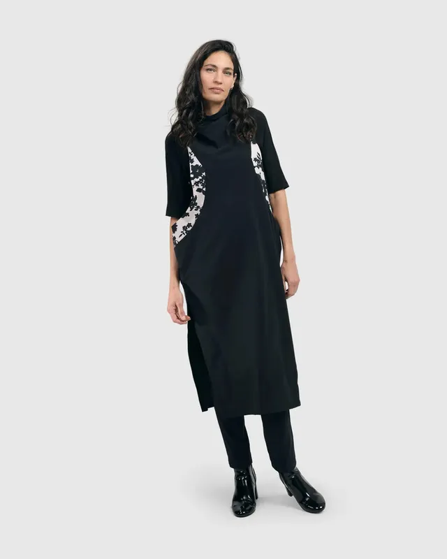 alembika-tekbika-sleeveless-apron-tunic-dress-floral-damen-tunika-kleid image 1