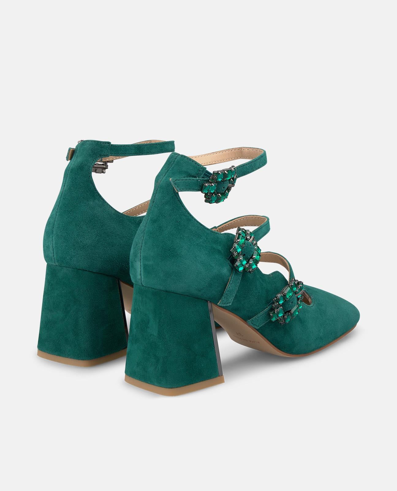 alma-en-pena-pumps-mit-schmuckschnalle-7-cm-gr-n image 3