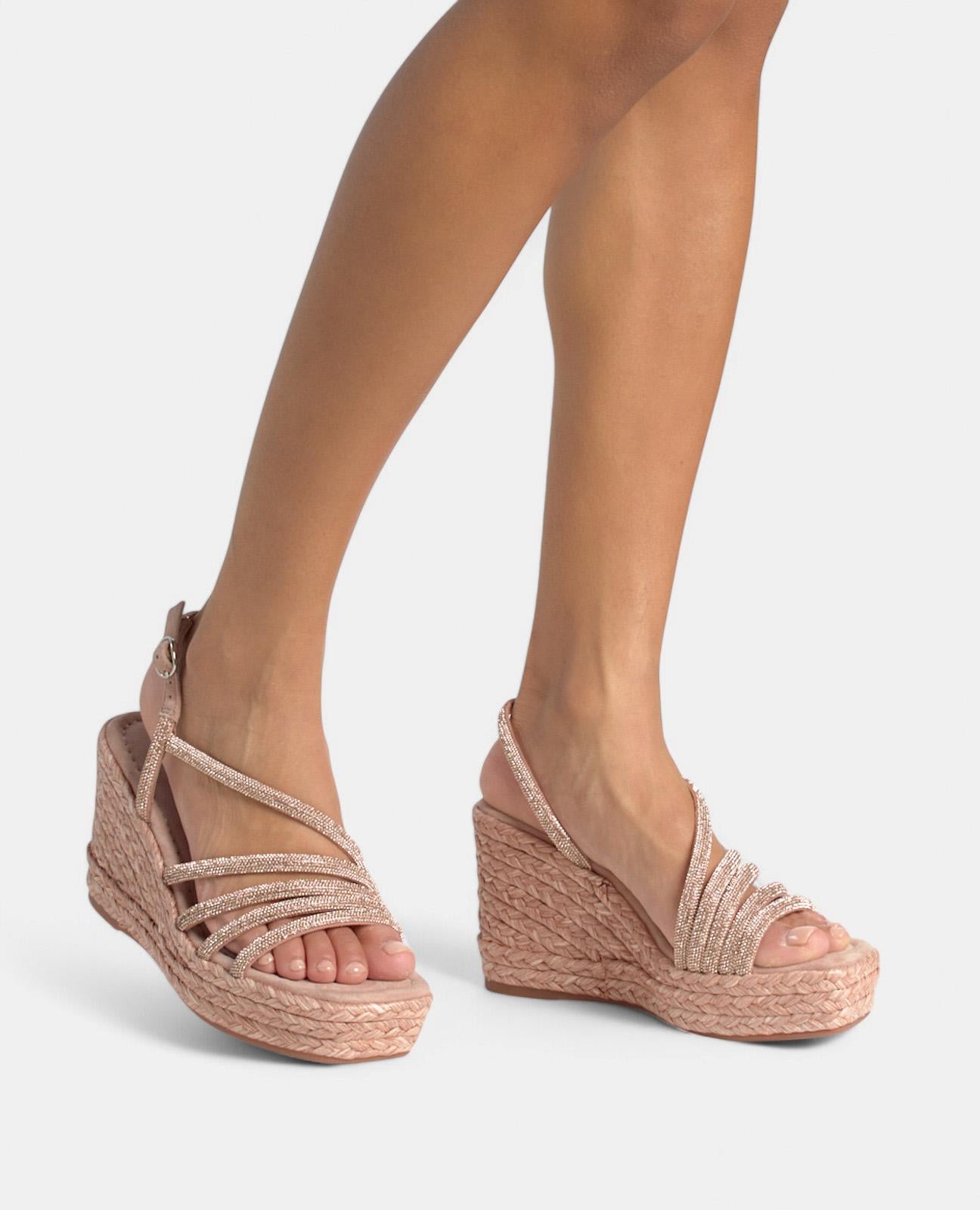 alma-en-pena-wedge-with-rhinestone-strips-keilsandalette-rosa-9-8-cm image 4