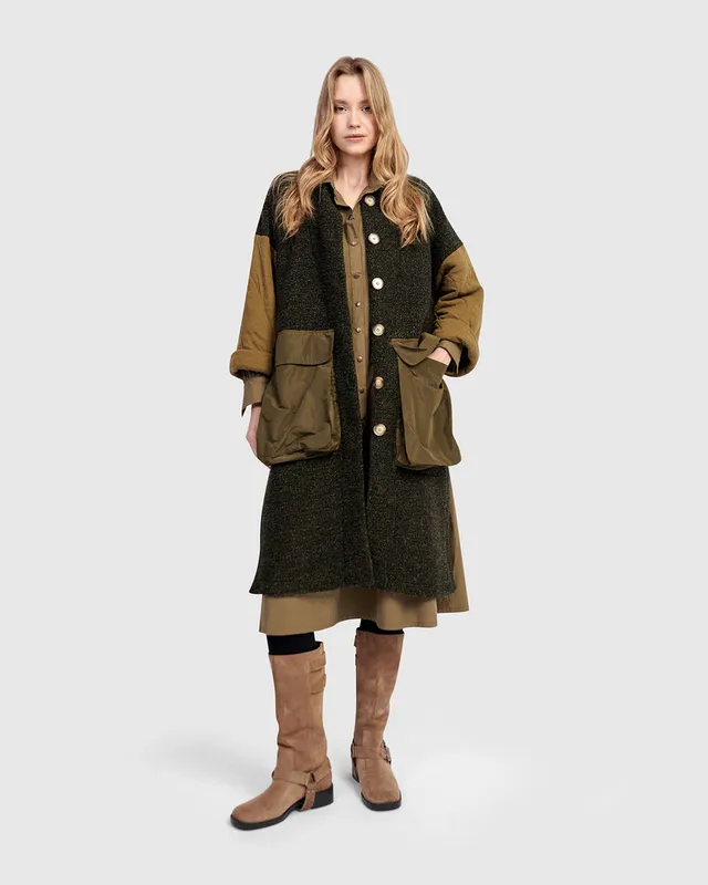 alembika-urban-citadel-mantel-khaki-maxi-coat-uj645k image 1