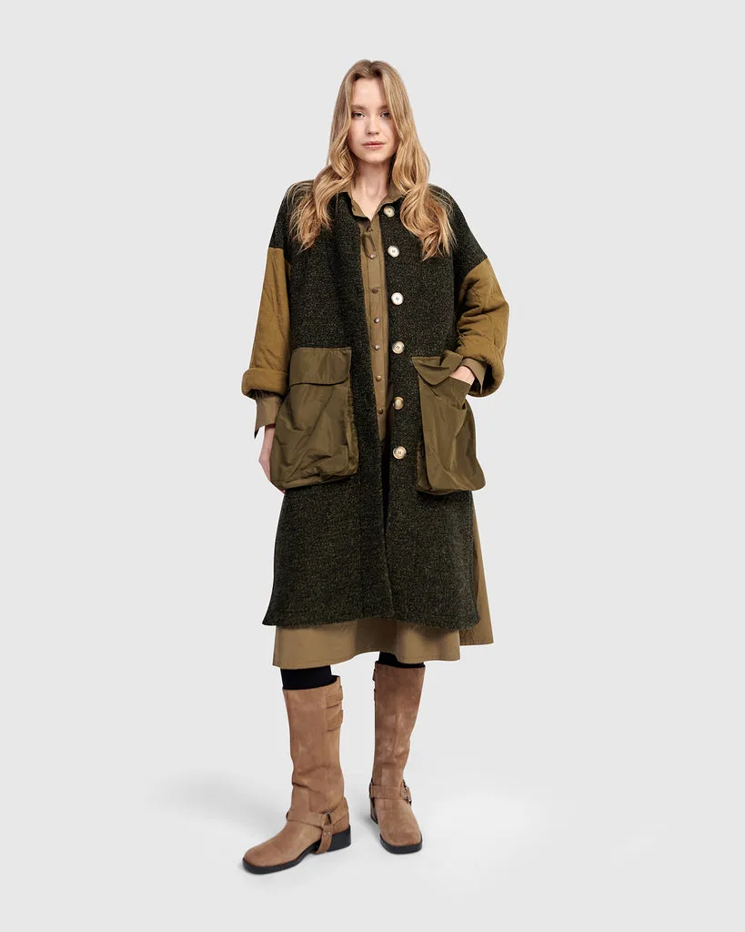 alembika-urban-citadel-mantel-khaki-maxi-coat-uj645k image 1