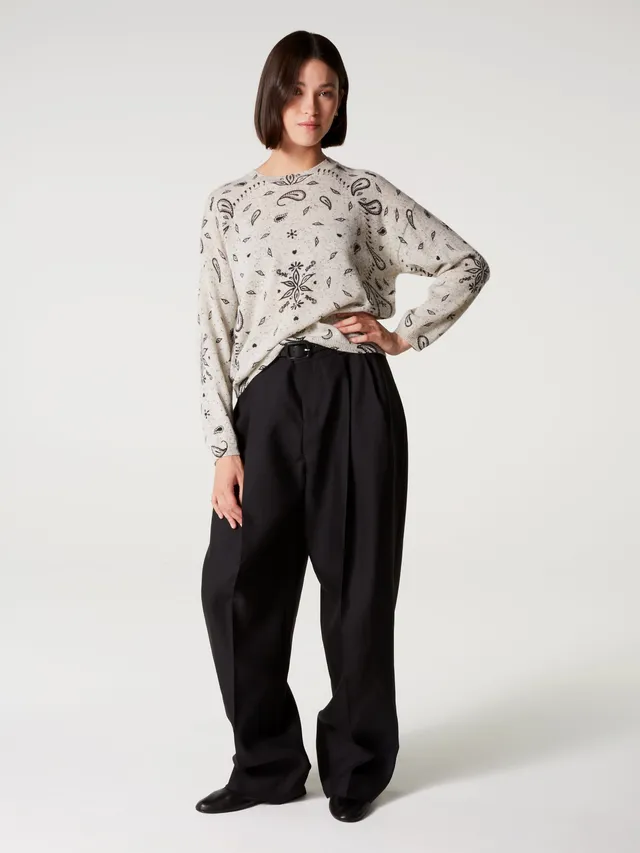 absolut-ariane-print-rundhals-kaschmirpullover-f-r-damen-bandana-granit-grau image 1