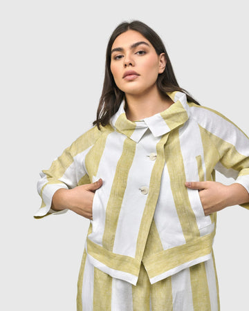 alembika-riposo-a-line-jacke-citron-leinen image 7