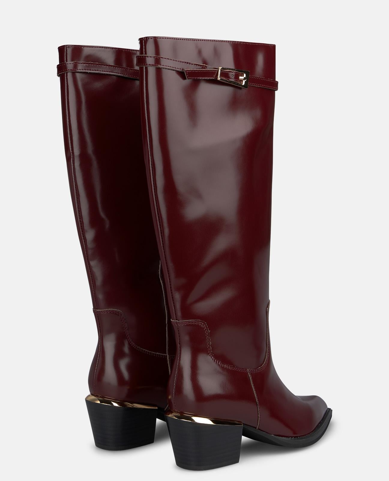 alma-en-pena-nappa-leder-stiefel-bordeaux-6-cm image 3