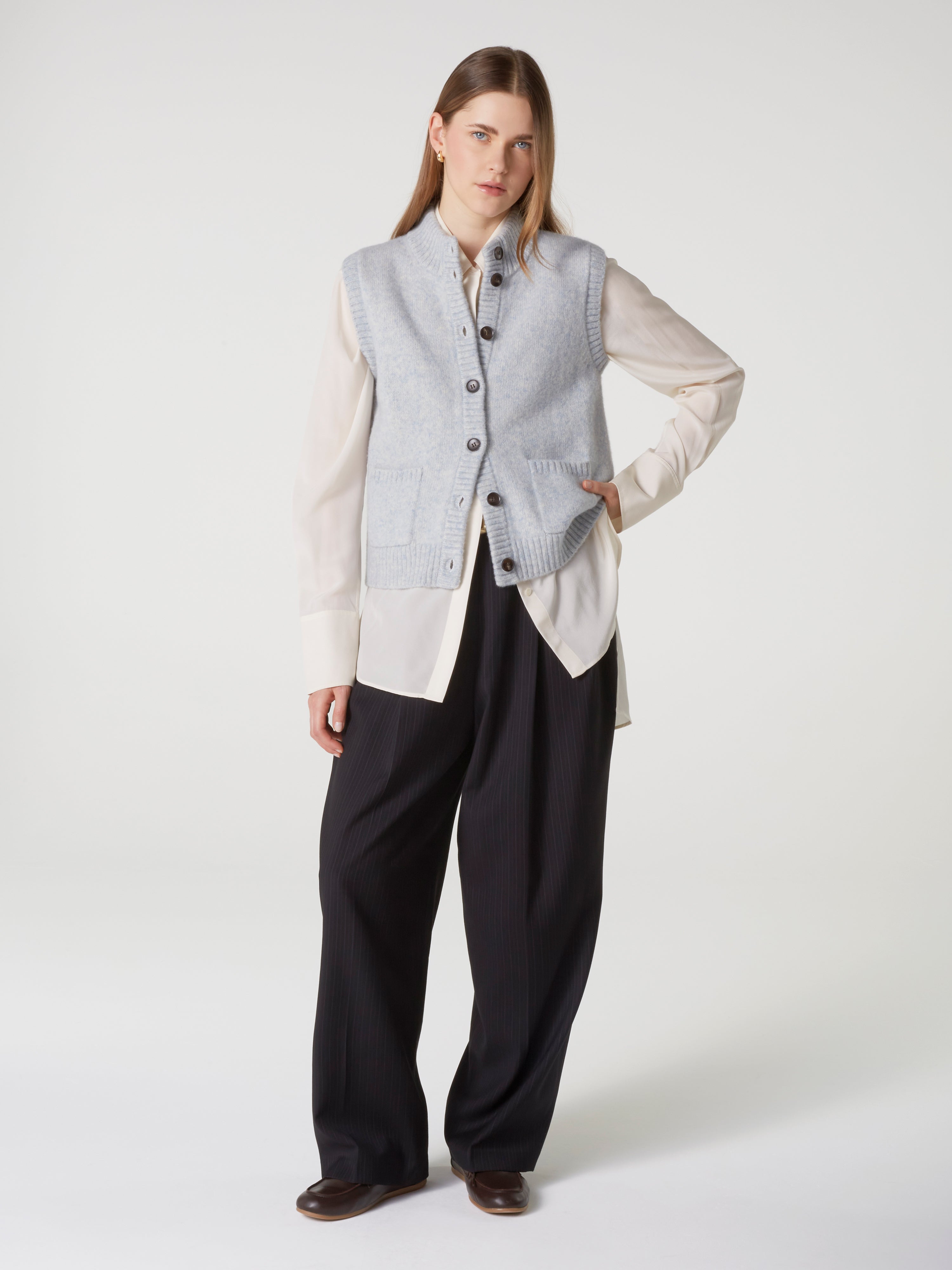 absolut-alanis-weste-aus-wolle-baumwolle-f-r-damen-babyblau image 2