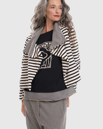 alembika-urban-french-terry-jacke-cropped-sportjacke-mit-streifen image 4