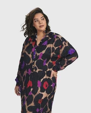 alembika-cosmopolitan-hemdkleid-violett-crinkle-satin image 3