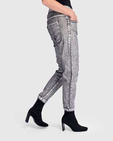 alembika-ap623s-metallic-boyfriend-jogger-jeans-silber image 3