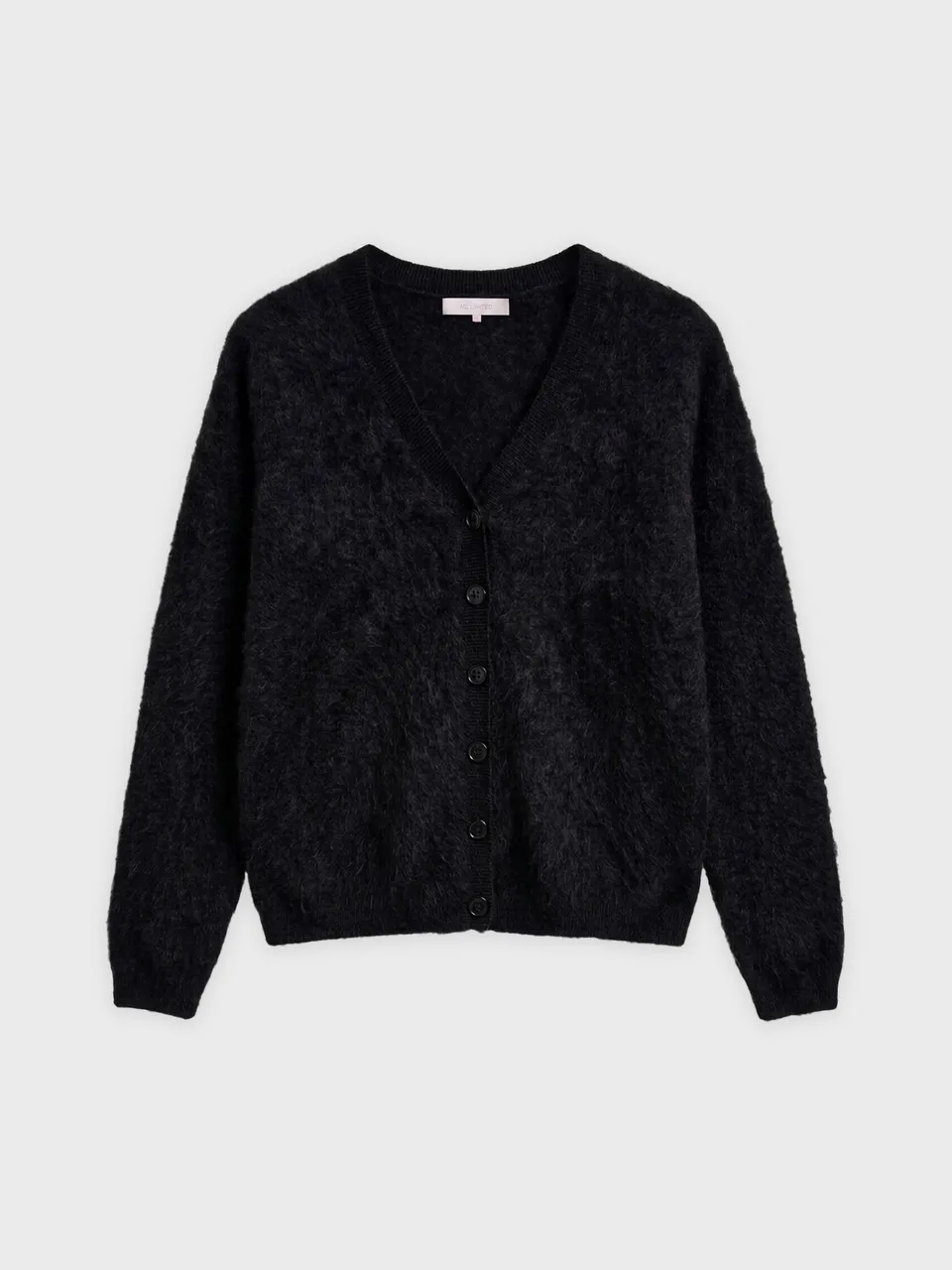 absolut-cardigan-debora-damen-kaschmir-geb-rstet-schwarz-oversize image 1