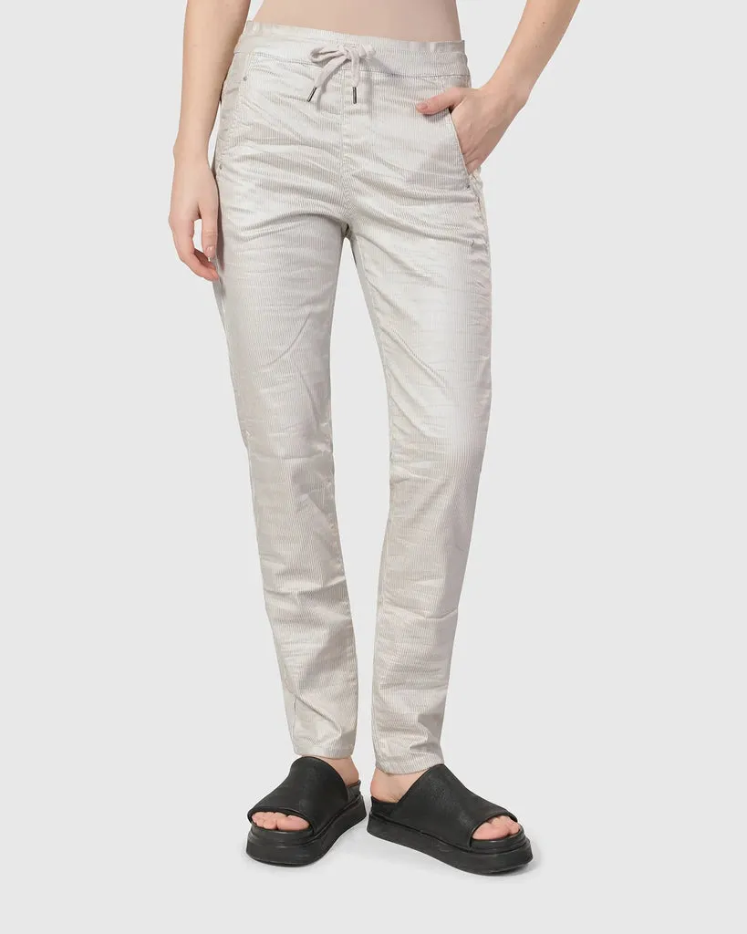 alembika-pinstripe-iconic-stretch-jeans-pearl-white image 1